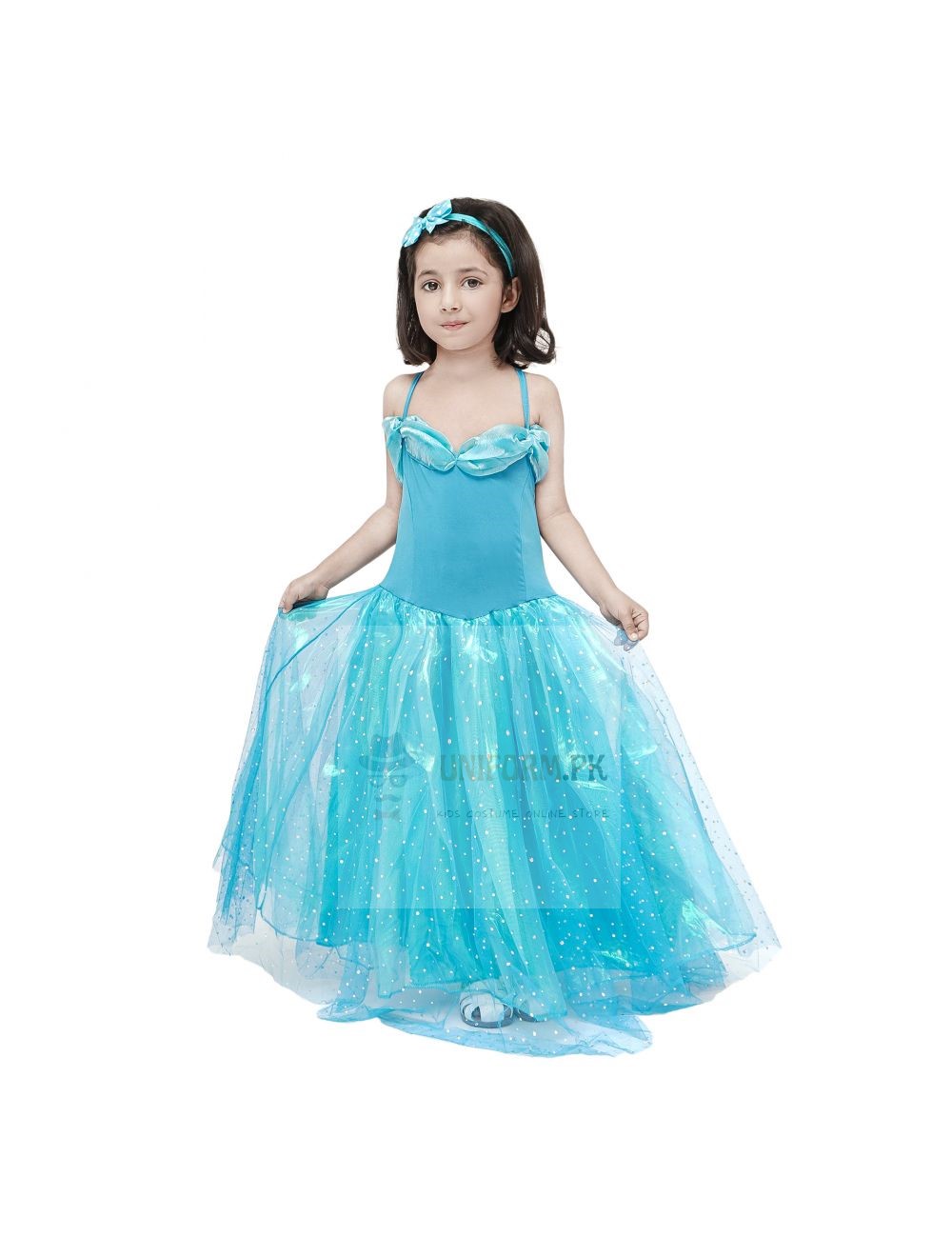 ONCEMORE Sleeveless ONeck Lace Flower Girl Tutu Dresses with Big Bow Blue  and Sapphire 100 Online Shopping in Pakistan