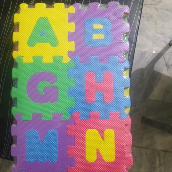 Alphabet And Numbers Foam Letter Puzzle Mats